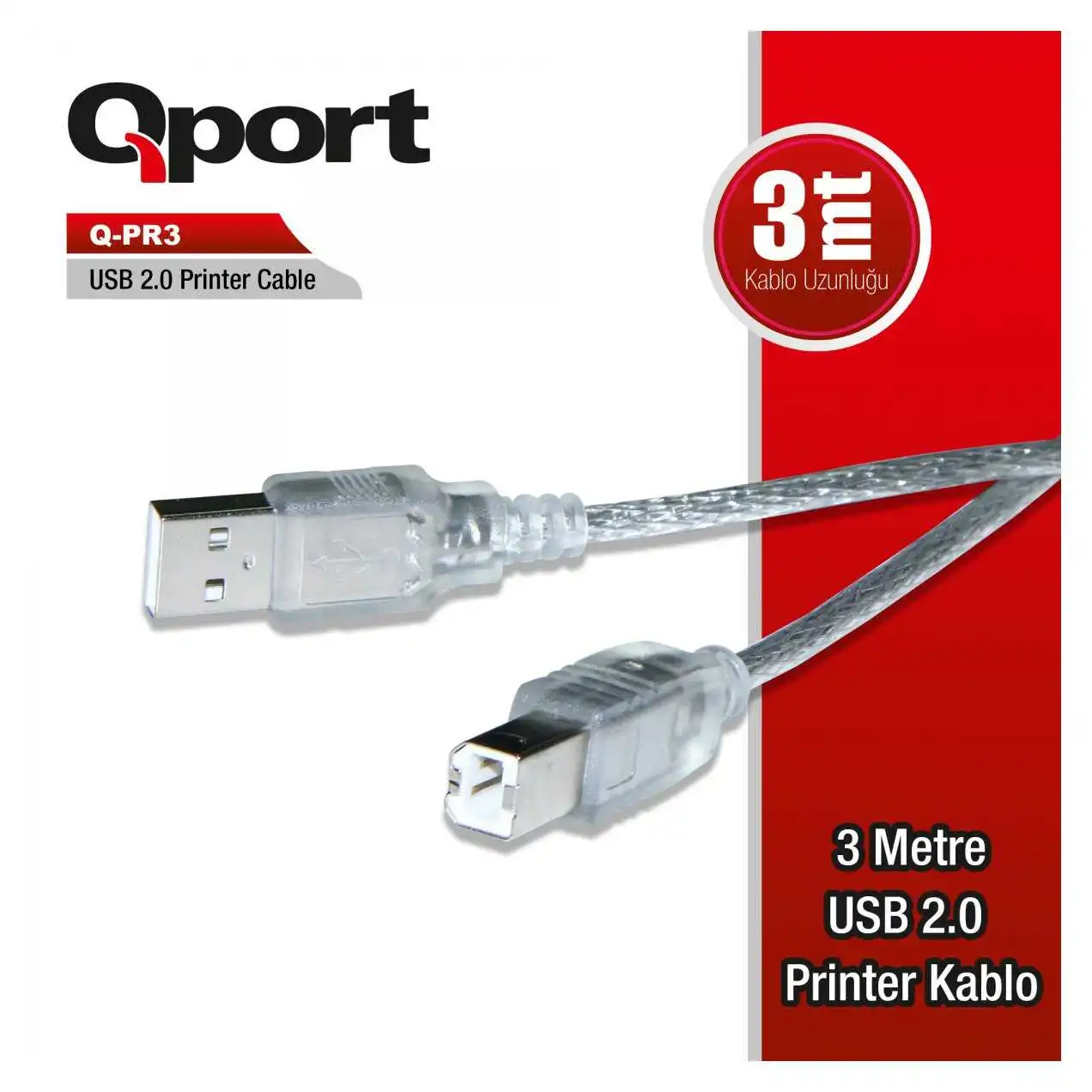 qportq-pr3-usb-2-0-3-metre-prnter-kablosu-ürün-resmi